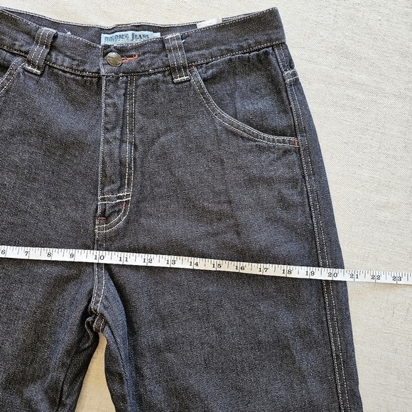 Baleno Wide Leg Jeans Faded Black Size 31 - Picture 6 of 13